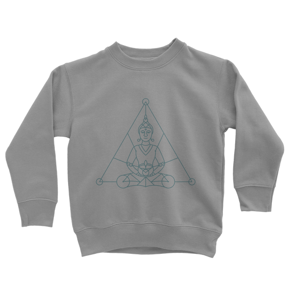 Zen Meditation-01 ﻿Classic Kids Sweatshirt