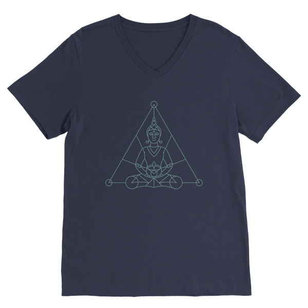 Zen Meditation-01 ﻿Premium V-Neck T-Shirt