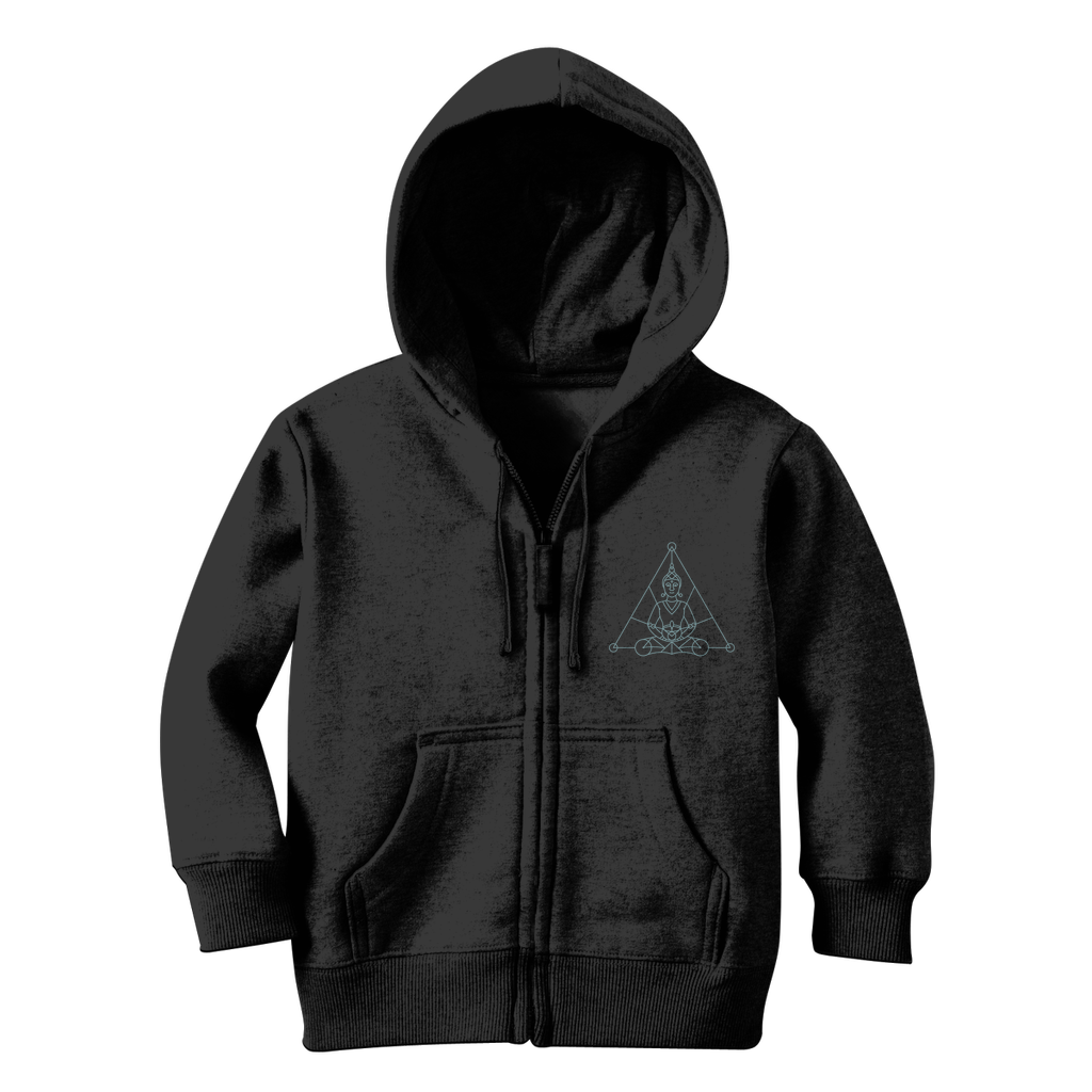 Zen Meditation-01 ﻿Classic Kids Zip Hoodie