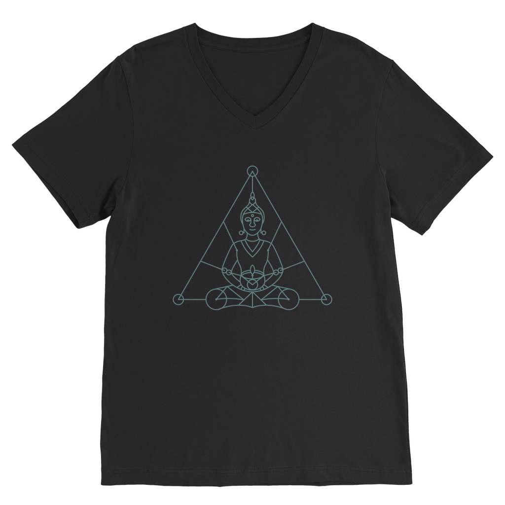 Zen Meditation-01 ﻿Premium V-Neck T-Shirt