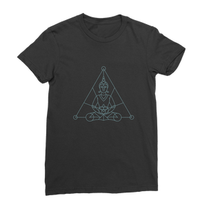 Zen Meditation-01 ﻿Premium Jersey Women's T-Shirt