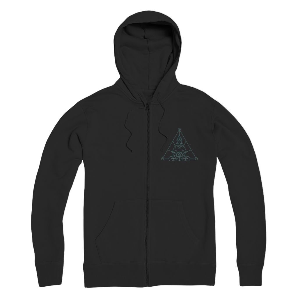 Zen Meditation-01 ﻿Premium Adult Zip Hoodie