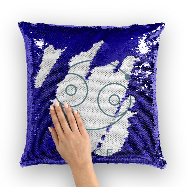 cancer-01 ﻿Sequin Cushion Cover