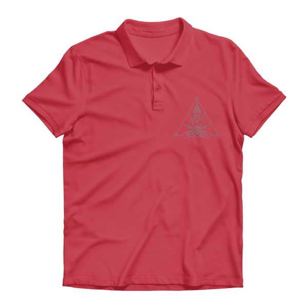 Zen Meditation-01 ﻿Premium Adult Polo Shirt