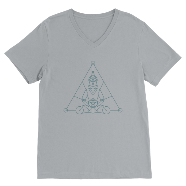 Zen Meditation-01 ﻿Classic V-Neck T-Shirt