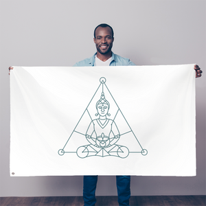 Zen Meditation-01 ﻿Sublimation Flag