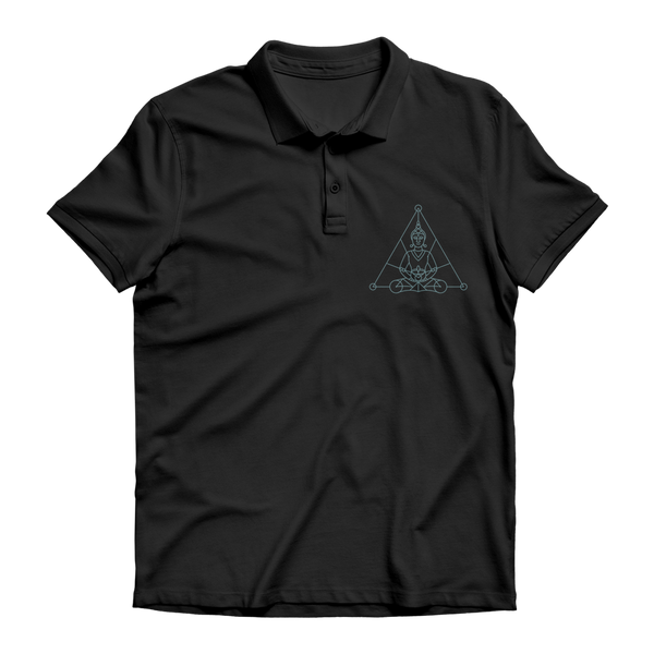 Zen Meditation-01 ﻿Premium Adult Polo Shirt