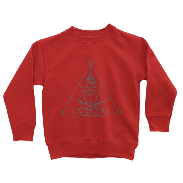 Zen Meditation-01 ﻿Classic Kids Sweatshirt