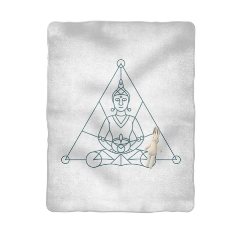 Zen Meditation-01 ﻿Sublimation Baby Blanket