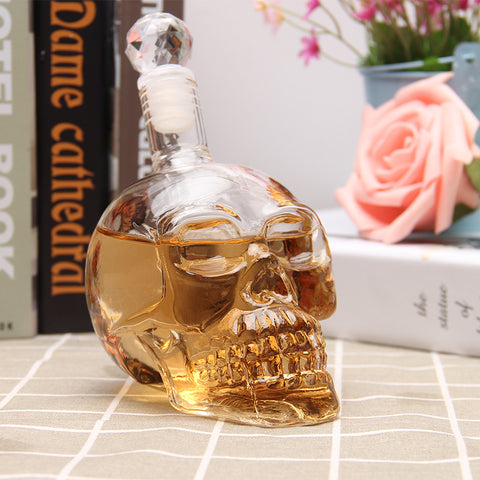 1Pcs Crystal Skull Head Shot Glass Party Transparent Champagne Cocktails Beer Coffee Wine Bottle Doomed Drinkware Halloween Gift