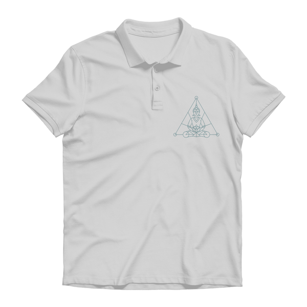 Zen Meditation-01 ﻿Premium Adult Polo Shirt