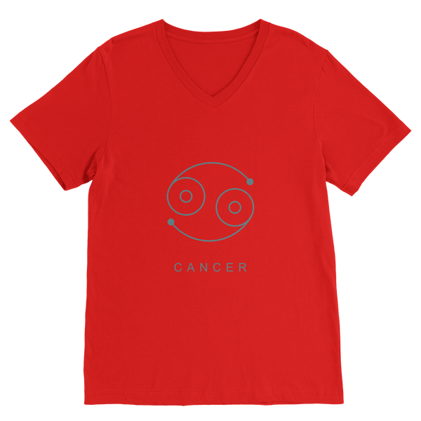 cancer-01 ﻿Classic V-Neck T-Shirt