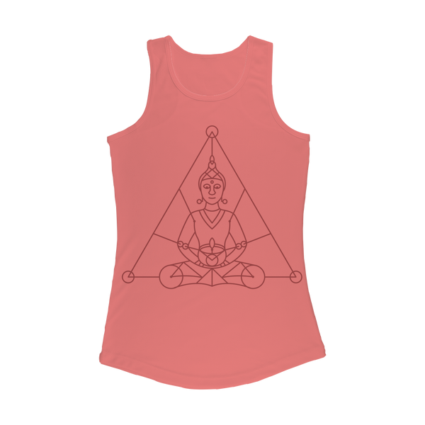 Zen Meditation-01 ﻿Women Performance Tank Top