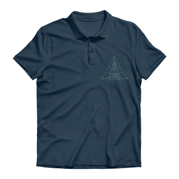 Zen Meditation-01 ﻿Premium Adult Polo Shirt