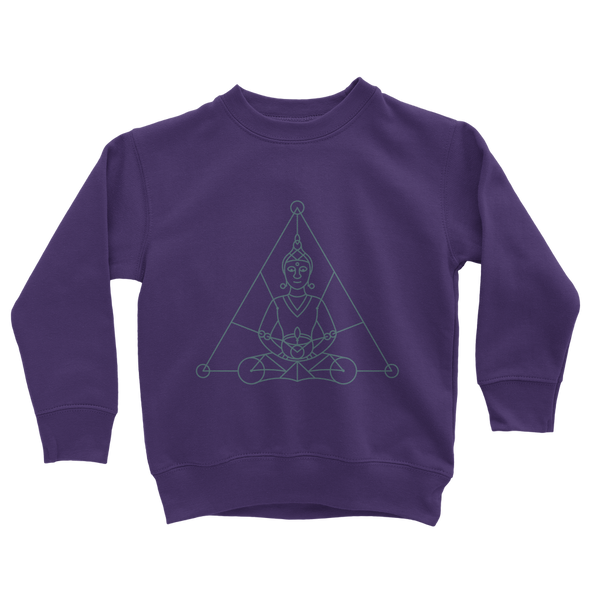 Zen Meditation-01 ﻿Classic Kids Sweatshirt