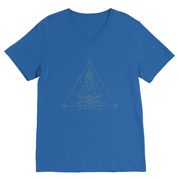 Zen Meditation-01 ﻿Premium V-Neck T-Shirt