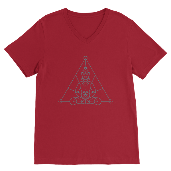 Zen Meditation-01 ﻿Premium V-Neck T-Shirt