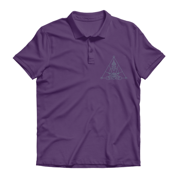 Zen Meditation-01 ﻿Premium Adult Polo Shirt